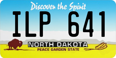 ND license plate ILP641