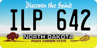 ND license plate ILP642
