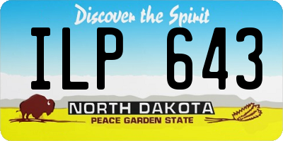 ND license plate ILP643