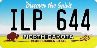 ND license plate ILP644