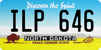 ND license plate ILP646