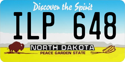 ND license plate ILP648