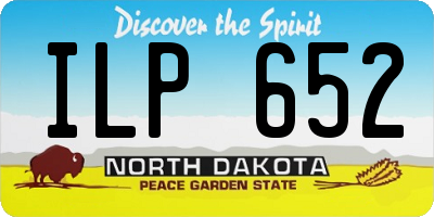 ND license plate ILP652