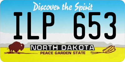 ND license plate ILP653
