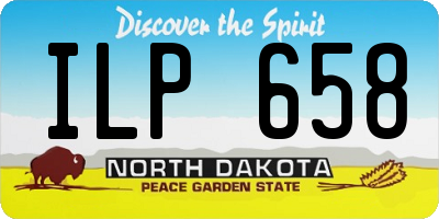 ND license plate ILP658