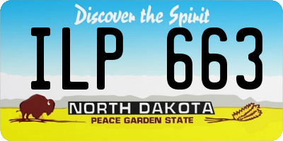 ND license plate ILP663