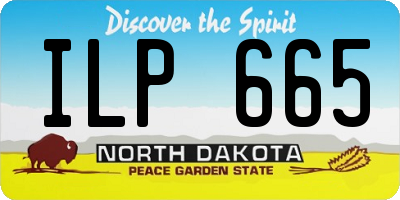 ND license plate ILP665