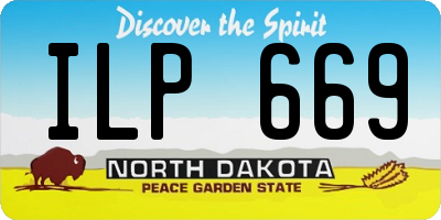 ND license plate ILP669
