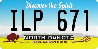 ND license plate ILP671
