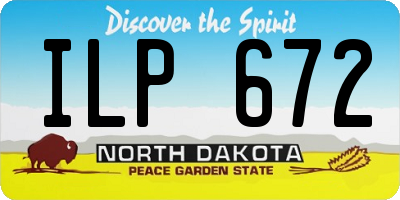 ND license plate ILP672