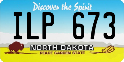 ND license plate ILP673