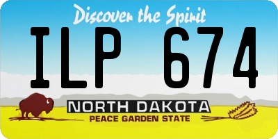 ND license plate ILP674