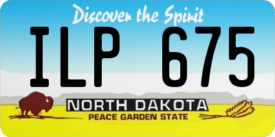 ND license plate ILP675