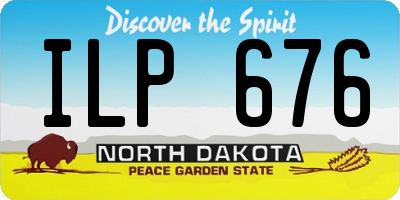 ND license plate ILP676