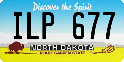 ND license plate ILP677