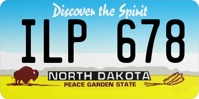 ND license plate ILP678
