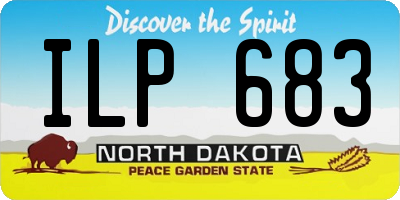 ND license plate ILP683