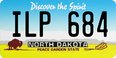 ND license plate ILP684