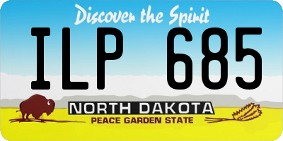 ND license plate ILP685