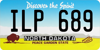 ND license plate ILP689