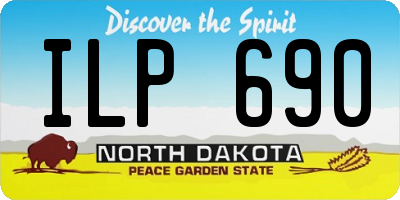 ND license plate ILP690