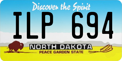 ND license plate ILP694