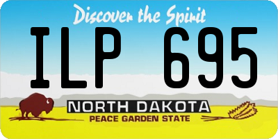 ND license plate ILP695