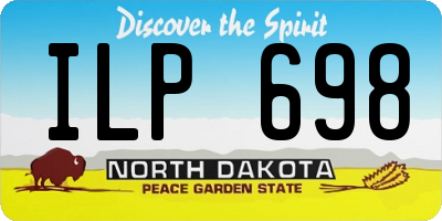 ND license plate ILP698