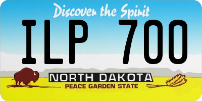 ND license plate ILP700