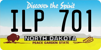 ND license plate ILP701