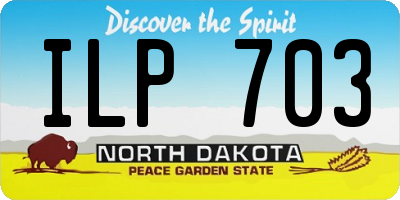 ND license plate ILP703