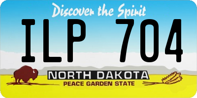 ND license plate ILP704