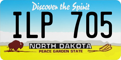 ND license plate ILP705