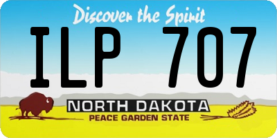 ND license plate ILP707