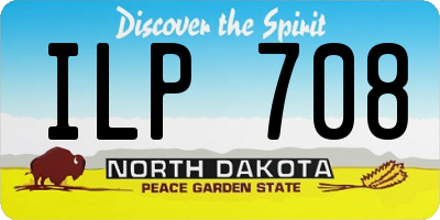 ND license plate ILP708