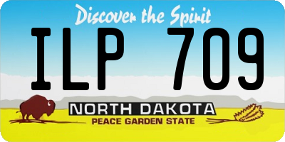 ND license plate ILP709