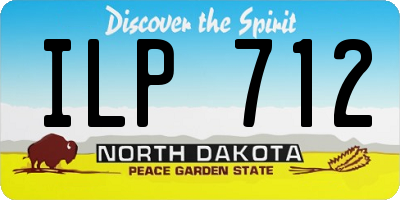 ND license plate ILP712
