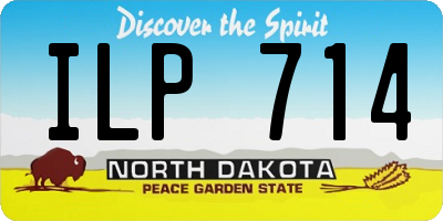 ND license plate ILP714