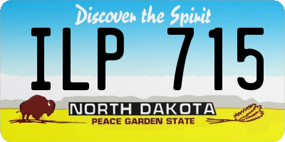 ND license plate ILP715