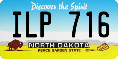 ND license plate ILP716