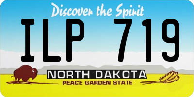 ND license plate ILP719