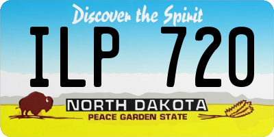 ND license plate ILP720