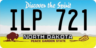 ND license plate ILP721