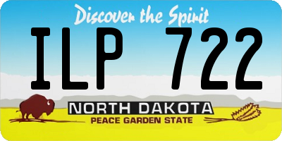 ND license plate ILP722