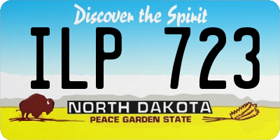 ND license plate ILP723
