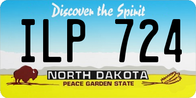 ND license plate ILP724