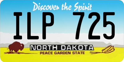 ND license plate ILP725