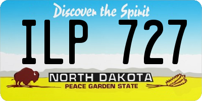 ND license plate ILP727