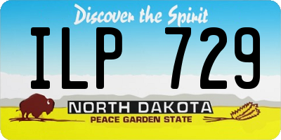 ND license plate ILP729