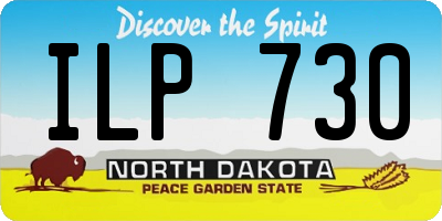 ND license plate ILP730